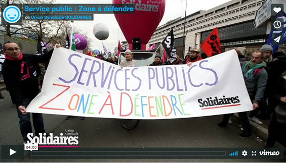 Services publics: zone à défendre.