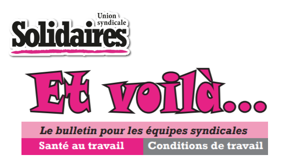 Petit bulletin « Et Voilà … le travail » Janvier/Février 2018